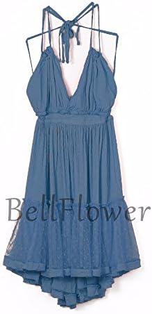 VERGOODR Women's Summer Boho Bohemian Deep V Neck Sexy Patchwork Mini Short Backless Beach Dressess - Image 4