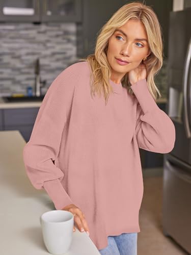 Image of EFAN Womens Oversized Sweaters Batwing Sleeve 2026 Fall Fashion Outfits | Trendy Chunky Knit Pullover, Slouchy Fit Clothes, Cozy Layering Essentials, Cute Winter Clothing, Comfy Casual Daily Wear