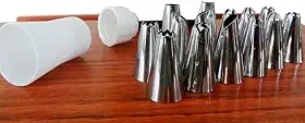 Saco Decorador Confeiteiro Profissional 12 Bicos Inox Bolo
