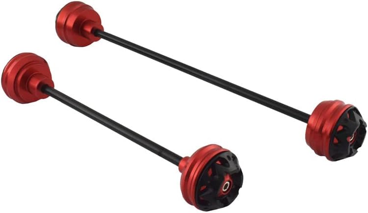 Front & Rear Wheel Fork Axle Slider Cap Crash Protector for BMW S1000R S 1000 R 2014 2015 2016 2017 2018 2019 2020 2021 2022 (Red)