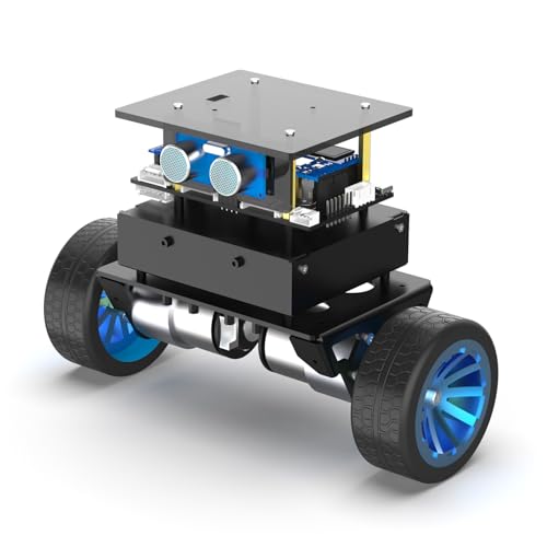 Yahboom STM32 2wd Self-Balancing Robot,Two-Wheeled Intelligent Robot Chassis Kit,PID Obstacle Avoidance Encoder Motor (Standard Kit)
