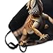 SESLFLKPJK Women Men Soft Face Mask Fashion Scarf Dust Proof Windproof Mouth Covering, Cool Bearded Dragon Lizards Animal Black Facial Shield for Outdoors Home And Daily Use