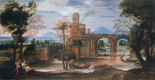 Image sur toile paysage historique grand format affiche décorative de style classique