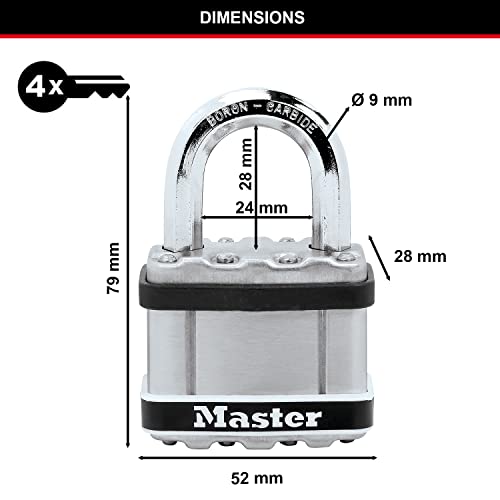 Candado resistente Master Lock M5EURDSTS para puertas y barcos 6