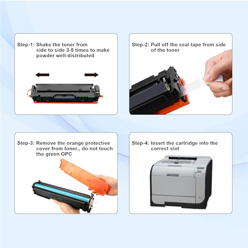 Image of 304A Black Toner Cartridges 2-Pack Replacement for HP 304A CP2025 CM2320 | Works with HP Color Laser CP2025,CM2320fxi MFP,CM2320nf MFP,CM2320n MFP; CP2025dn,CP2025n Printers