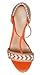 Gucci Women's Neon Orange Leather T-Strap Platform Sandal Shoes, Orange, 8