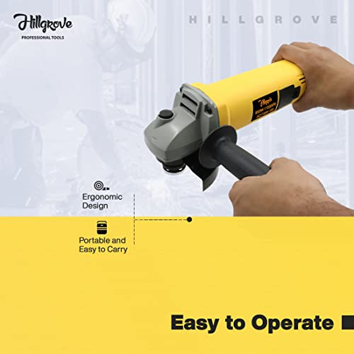 Image of Hillgrove HG-8015Ba Angle Grinder (100 mm Wheel Diameter)