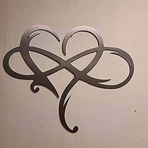 Wall Decor Art Metal Infinity Heart Sculptures Love Sign For Home Decor #TOP6