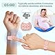 Hion 2 Paar Armbänder zur Linderung von Reisekrankheit Reise Akupressur Armbänder Übelkeits-Entlastungsband für Morgendliche Übelkeit, Seekrankheit, Autokrankheit, Band（Beryl）