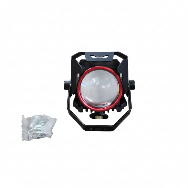Bike 25W JS-21 PRO LED Auxiliary Light for Motorcycle/Car, Upgraded Version, 9-85V DC, 2500Lm, 3-Color Switching (3000K/4500K/6000K) with Flashing Mode & Red Fog Lamp G 310 GS-image-5