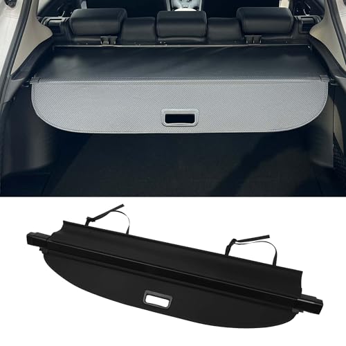 Motoforti Kofferraum ausziehbare Laderaumabdeckung für BMW X3 E83 2004-2010 Heckklappenablage Gepäcksicherheitsabdeckung Schattierung, Leinwand, Glanzschwarz