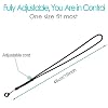 [2 Pack] PD Catheter Shower Holder Peritoneal Dialysis Cather Lanyard Accessories Shower Protector for Safety Support Secure Feeding Tube Peg Tube G-Tube Adults Men Women Patients Black