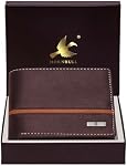 Hornbull Men's Denial Genuine Leather RFID Blocking Wallet (Brown)