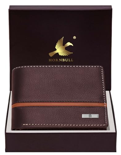 HORNBULL Denial Brown Leather Wallet for Men | Wallets Men with RFID Blocking | Mens Wallet Leather (Image - 2)