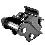 Mechanical Mini Excavator Quick Change Hitch, Backhoe Attachment, for 1T to 1.5T Excavators, 90MM/3.54in Span, 25MM/0.98in Hole Diameter, 90MM/3.54in Central Wheelbase