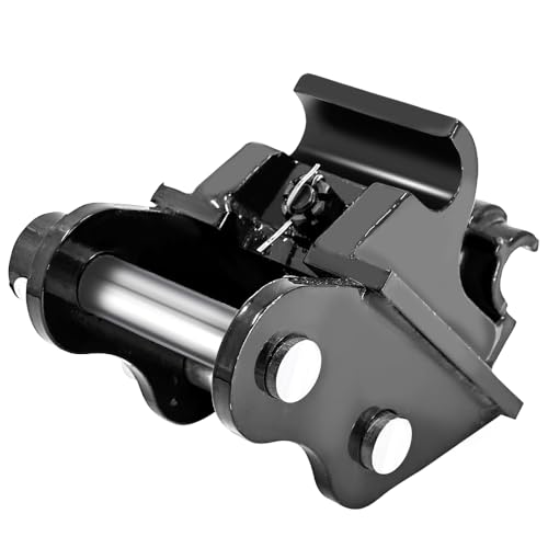 Mechanical Mini Excavator Quick Change Hitch, Backhoe Attachment, for 1T to 1.5T Excavators, 90MM/3.54in Span, 25MM/0.98in Hole Diameter, 90MM/3.54in Central Wheelbase