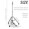 Vaisoeny Hi Hat Stand，Three Legs Hi-hat stand，Adjustable Height 23.6" to 39.3", Double Braced High Hat Stand with Widened Non-Slip Rubber Feet (V-CC-YQ06) #4