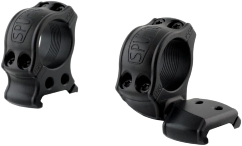 Spuhr Hunting Series 1" Cant Aesthetic Scope Rings, 25.4mm Height, Pick/Weaver Compatible, Accessory Interface (HPC20-25A)