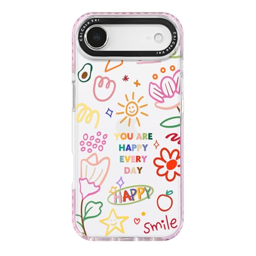 Coque iPhone Air motif collage heureux antichoc fine en TPU
