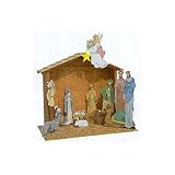 WOODCRAFT Project Paper Plan to Build Paintable Nativity Scene - Material Not Included