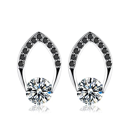 Boucles d'oreilles fiançailles spinelle noire pour rayonner en soirée