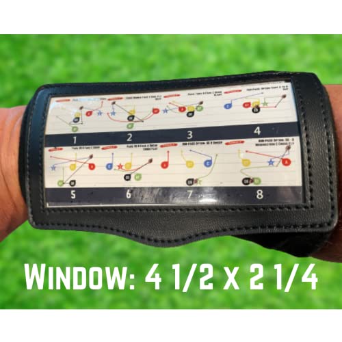 Youth Football Play Wristbands - QB Wrist Coach - Football Equipment (5 or 10 packs)