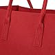 Relaxdays Kaminholztasche aus Filz, tragbarer Feuerholzkorb, faltbarer Zeitungshalter HxBxT: 25 x 25 x 50 cm, rot