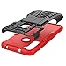 Asuwish Phone Case for Xiaomi Redmi Note 8 with Screen Protector Cover Flim and Stand Kickstand Slim Hard Rugged Hybrid Cell Accessories Xiami Xiomis Xiome Redme Note8 Notes 8s Cases Black Red