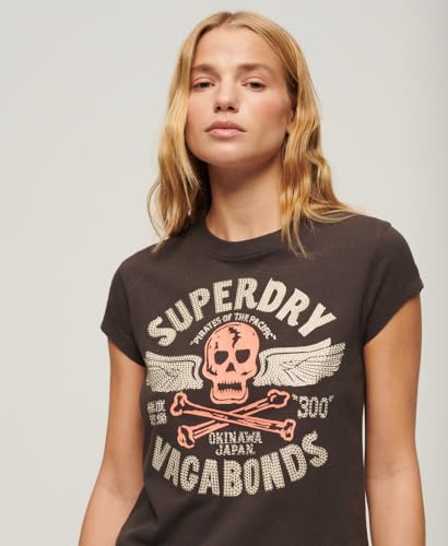 T shirt Superdry T shirt à mancherons orné d'affiches EU - vue 4