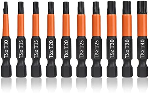 Antrader T20 Torx-Bits – 10 Stück, 25 Mm Lang, Aus S2-Stahl, 1/4" Sechskant
