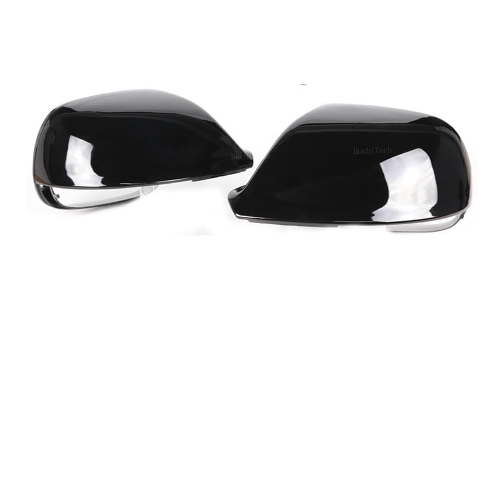 Coque de protection rétroviseur remplacement exact noir brillant - 7