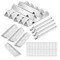 Flavorizer Bars,Heat Deflectors,Grill Burner and Grill Grid for Weber Genesis II E-410, S-410, LX E-440, S-440 (304 Stainless Steel, 66030 * 7+ES/410 * 4+66790 * 4+66097 * 3)