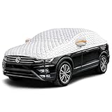 Hail Protector Car Cover SUV, Multi-Layer Cotton Padded Half Car Cover, Thickened Top Protection for Hail, Snow & Impact, Fits SUV L