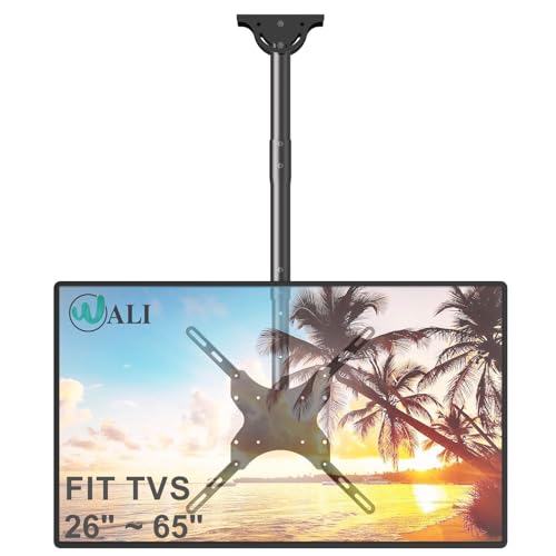 WALI Ceiling TV Mount for 26-65 Inch LCD LED OLED 4K TVs, Hanging Pole Ceiling Mount TVs Bracket...
