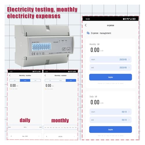 Compteur d'énergie bidirectionnel triphasé Modbus RTU WiFi 230/400VAC