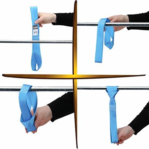 Four Soft Loop Ties 1.5"x17" | Tie-Down Motorcycle, ATV, Dirt Bike, Kayak, Paddle, Surfboard, Powersport Vehicles, Accessories | Pickup Truck, Box Van, Minivan, SUV, Trailer, Warehouse, Dock, Boat