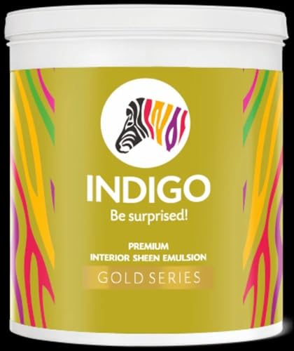 Image of Indigo Premium Interior Sheen Emulsion - White | Interior Paint | Sheen finish | 1 Liter | White