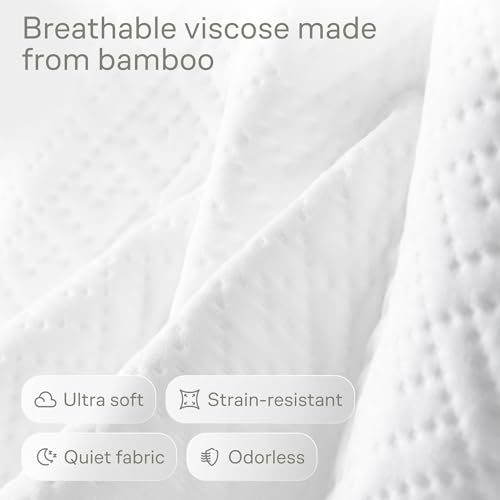 Niagara Crib 3 Pack 100% Waterproof Mattress Protector, Soft Breathable Crib Mattress Protector with Deep Pocket, Mattress Pad for Toddler and Baby (52x28, White) - Viscose Made from Bamboo - Thumbnail 3