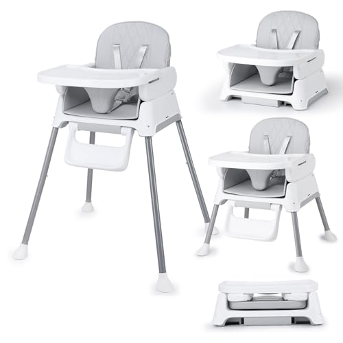 3 in 1 Baby High Chair, Bellababy Adjustable Convertible Chairs