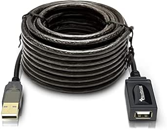 BlueRigger USB Extension Cable (16FT/5M, Long Active USB2.0 Extender, Male to Female Repeater, Data Transfer Cord)- for Game Consoles, Printer, Camera, Keyboard, Hard Drives