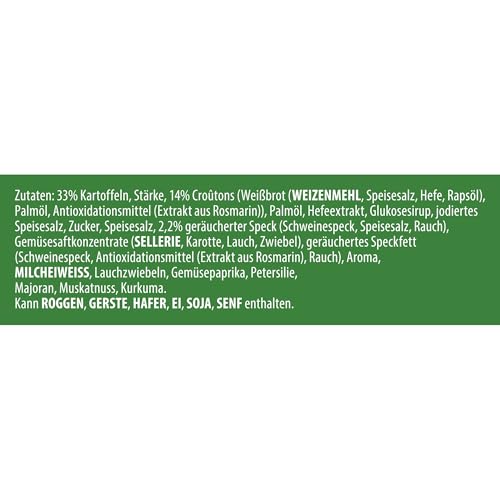 Knorr Cup a Soup Kartoffel Cremesuppe mit Knusper-Croûtons schnelle Suppe ohne geschmacksverstärkende Zusatzstoffe und Farbstoffe 48 g 12 Stück