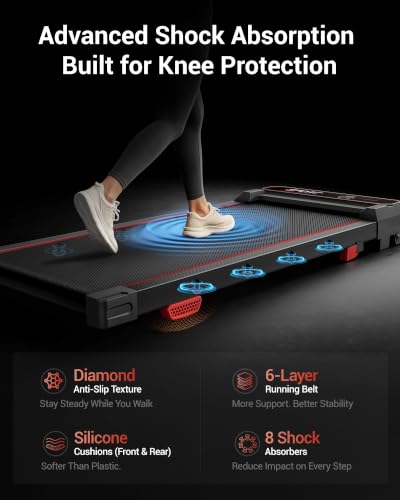 Image of LONTEK 15% Incline Walking Vibration Pad Portable Under Desk Treadmills
