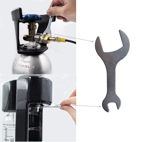 DRYHTEN Soda Wasser Maker Maschine Kohlendioxid Füllstation Adapter TR21-4 für externen CO2 Tank mit 1 Meter / 2,5 Meter Schlauch Kit und 8 mm Male Schnellverbinder (Rohrlänge 2.5 m)