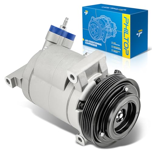 Image of PHILTOP NEW AC Compressor Compatible with 2010-2011 Chevy Equinox Terrain 2.4L, 2015 Terrain 2.4L, Air Conditioning Compressor