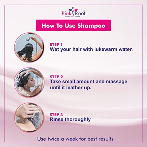 Image of Pink Root Dandruff Control Shampoo 250ml and Conditioner 250ml (Pack of 2) - For Controlling Dandruff, Hair Growth