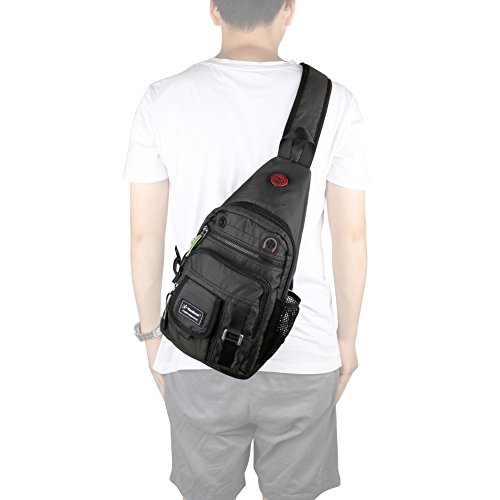Vanlison Crossbody Sling Bag Backpack For Men & Women Black #TOP7