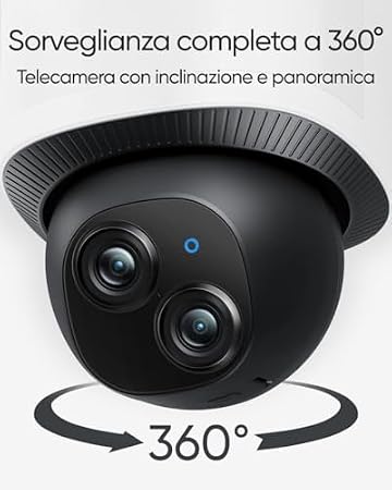 eufy Security S380 HomeBase (HomeBase 3) Floodlight Camera E340 Dual Cameras Wired Outdoor Security Camera, 3K Resolution, Pan & Tilt, 24/7 Recording