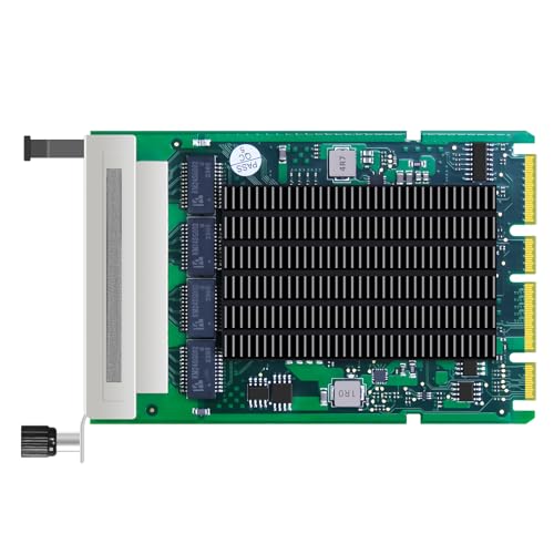 GLOTRENDS ST7397 Tarjeta de Red de Servidor con 4 Puertos Gigabit RJ45 y Controlador Intel I350-AM4 miniatura 1