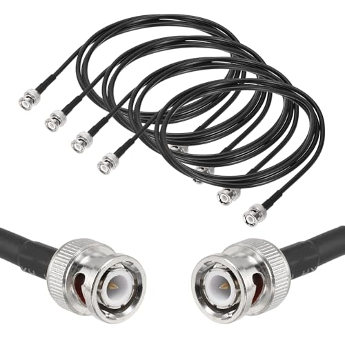 Câble coaxial RG58 BNC mâle 1,8 m pour brancher un oscilloscope ou un émetteur radio