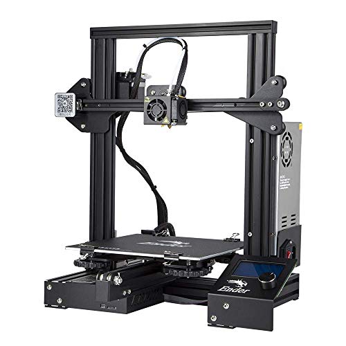 Comgrow Creality 3D DIY Impresora 3D Ender-3X con Placa de Vidrio Templado y Cinco Boquillas 220 * 220 * 250 Tamaño de impresión